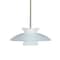 Besa Lighting Trilo 15 Stem Pendant, Frost, Satin Nickel Finish, 1x9W LED 1TT-451325-LED-SN - alternate 1